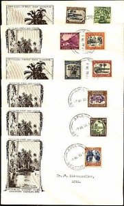 SAMOA 1935 Pictorials - complete set FDCs - scarce.........................24399