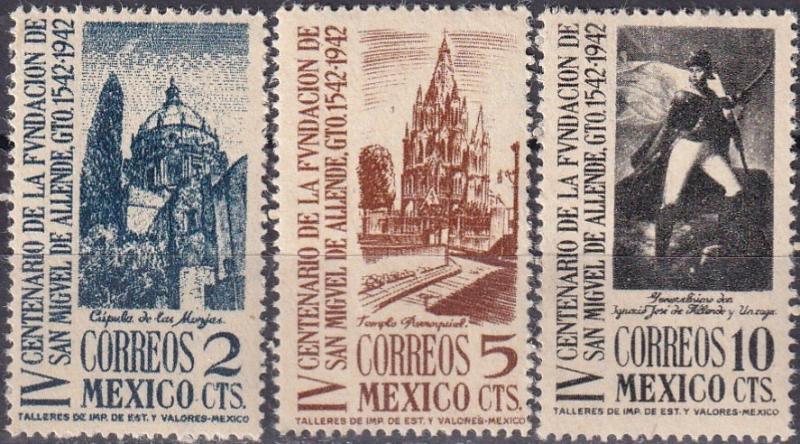 Mexico #781-3  MNH CV $5.60 (A19245)