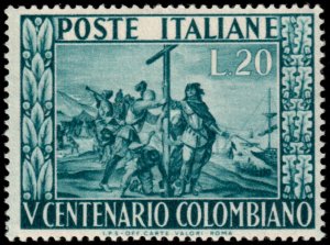 ✔️ ITALY 1951 - LANDING OF COLUMBUS - SC. 578 MNH **