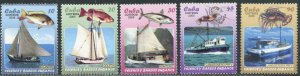 CUBA Sc#4484-4489 2005 Fishing Boats Set & S/S OG Mint NH