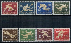 Yugoslavia 1956 Used Stamps Scott 461-468 Sport Olympic Games