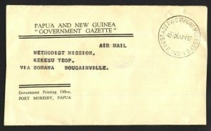 PAPUA NEW GUINEA 1957 Official wrapper - POSTAGE PAID cds 4d ..............91138