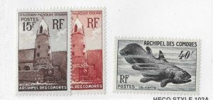 Comoro Islands Sc #40-42  set of 3 MH VF