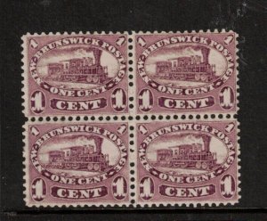 New Brunswick #6 Extra Fine Never Hinged Block **With Certificate**