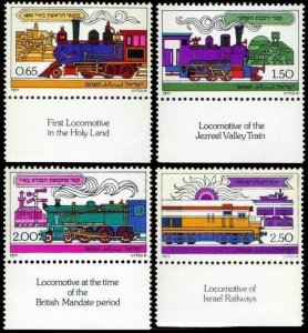 1977 Israel 722-725 Railways in the Holy Land 1,60 €