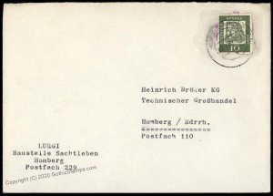Germany 1962 Albrecht Duerer Postal Card Indicia Cutout Used On Cover G71067