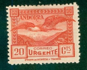 SPANISH ANDORRA E3 MH RL 3920 CV $25.00 BIN $11.75