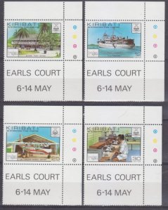 1980 Kiribati 349-352Tab Airplanes and ships