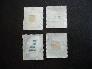 Stamps - Turkey - Scott# 610,613,614,615a - Used Partial Set of 4 Stamps