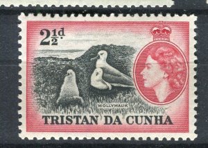 TRISTAN DA CUNHA; 1950s early QEII Pictorial issue fine Mint hinged 2.5d. value