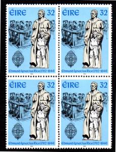 IRELAND 940 MNH BLOCK OF 4 SCV $4.40 BIN $2.50 EDMOND IGNATIUS RICE