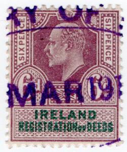 (I.B) Edward VII Revenue : Ireland Registration of Deeds 6d