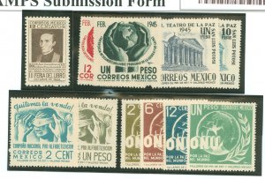 Mexico #791-793/802/804/806/ Unused Single