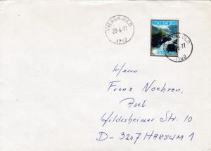 Norway 1977 Cover Single Franked with 1.80kr.Europa Domestic use VF