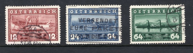 Austria 382-384 U 1937