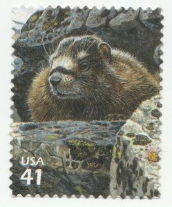 US 4198c Alpine Tundra Yellow-bellied Marmot 41c single (1 stamp) MNH 2007
