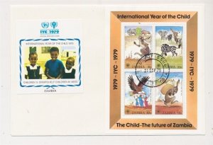 D348319 International Year of the Child 1979 IYC FDC Zambia