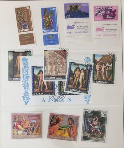 World Israel Art Sport Famous People Specimens MNH MH Used Covers Binder GM2966