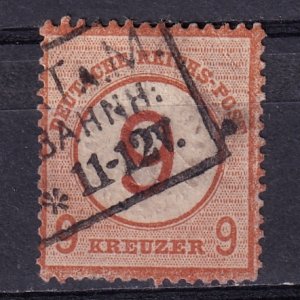 Germany 1874 ,Town Cancel Imperial Eagle large Shield F-VF-used  # 28, Mi 30