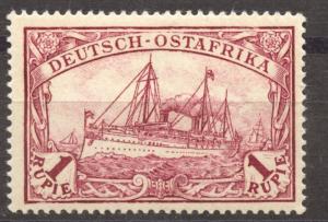 German East Africa, 1901 the 1 Rupee Michel # 19, MNH, superb