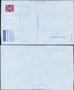 KGVI 6d Airmail lettersheet overprinted KUWAIT mint heavy overprint