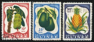 GUINEA Sc 175,178-79 F-VF/USED - 1959 - Local Produce