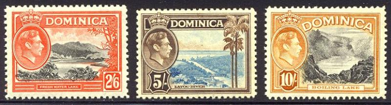 HALF-CAT BRITISH SALE: DOMINICA #97-110 Mint NH