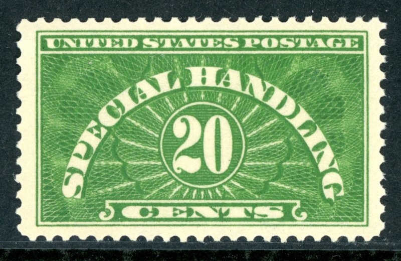 USA 1940 Deep Green Special Handling Wet Printing Scott #QE3a MNH I533