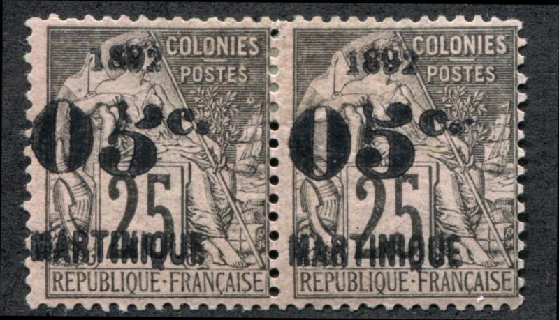 MARTINIQUE 31 & 31 c MINT PAIR