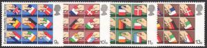 Great Britain Scott 859-862 MNH complete set - Flags