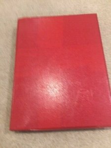 Red Polish Klaser Stock Book 24 (12x2) 9-row Black Pages Used  See description