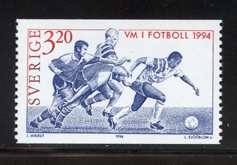 Sweden 2082 MNH, World Cup Soccer Championships Coil Issue from 1994.