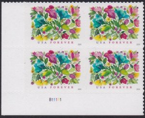 5849 Celebration Blooms Plate Block MNH