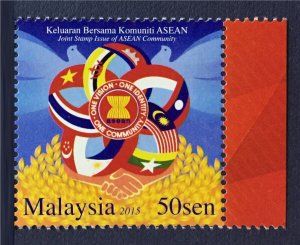 Malaysia 2015 Joint Stamp Issue of ASEAN Community 1V Set SG#2097 MNH