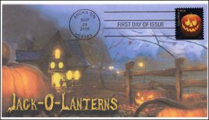 2016,  Jack O Lanterns, Halloween, Pumpkins, Pictorial Postmark, FDC, 16-294