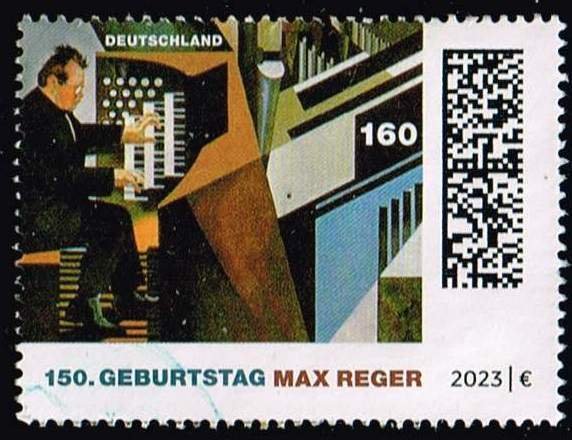 Germany 2023,Sc.#3343 used, Max Reger, Composer