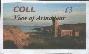COLL- View of Arinagour - Imperf Single Stamp - M N H - Private Issue
