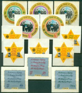 Tonga 1976 Tonga-Germany Friendship Treaty die cut (tones) MLH