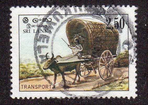 Sri Lanka 688 - Used - Cattle Cart (cv $1.60)