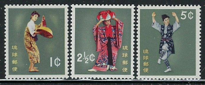 Ryukyu Is 65-67 MNH 1960 issues (fe7114)