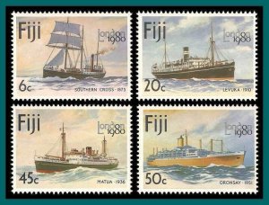 Fiji 1980 London Expo, Ships, MNH #426-429,SG596-SG599