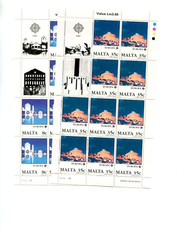 Malta 1987  Europa sheet VF NH  - Lakeshore Philatelics