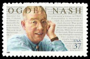 PCBstamps   US #3659 37c Ogden Nash, 2002, MNH, (4)