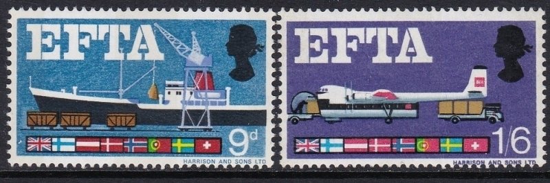 480-81 1967 EFTA MNH