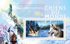 GUINEA - 2009 - Dogs of the World #2 - Perf Souv Sheet - Mint Never Hinged