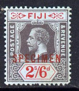 Fiji 1912-23 KG5 MCA 2s6d black & red on blue overpri...