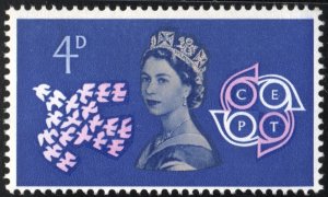 Great Britain #383 4d Europa: C.E.P.T. (1961) MNH