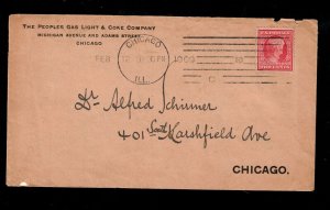 USA #367 Very Fine Used On First Day Cover To Chicago - Envelope Flaws