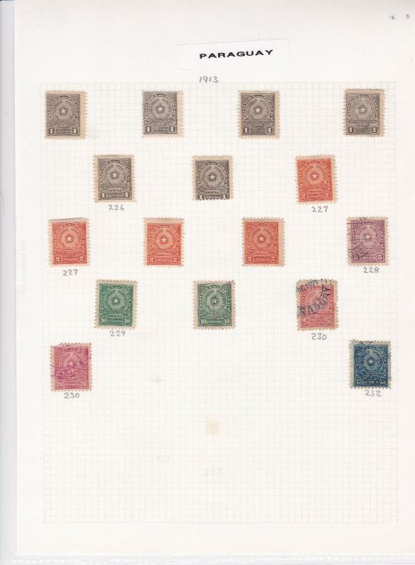 paraguay stamps page ref 16499