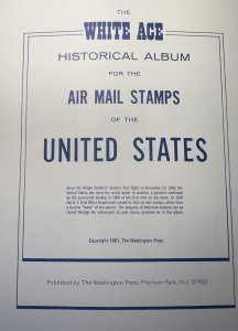 US Mint Airmail Collection on White Ace with binder and dust cover (1926-2012)